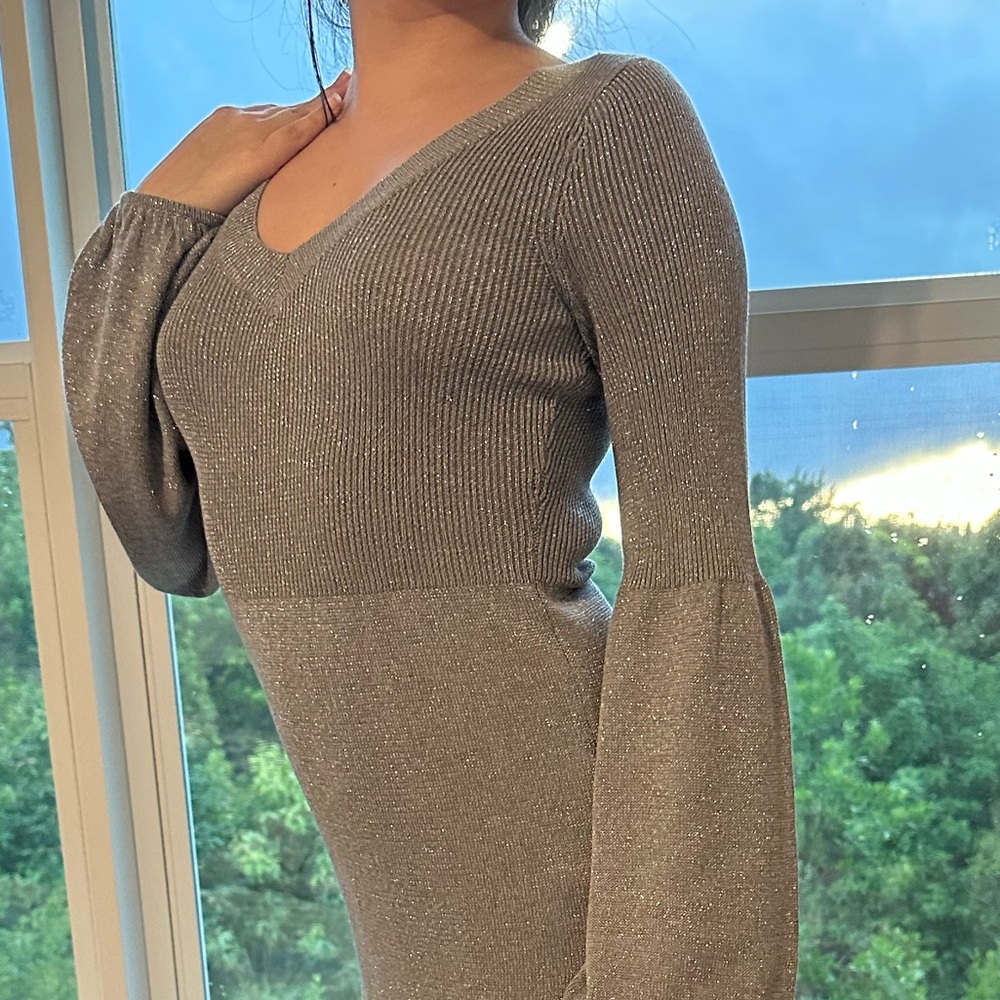 Silver Knit Dress